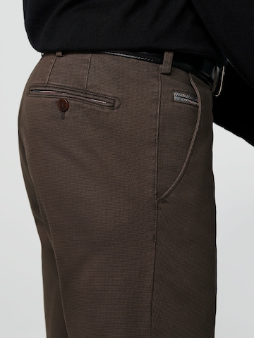 MEYER Regular Chino Pants 'Bonn' in Brown