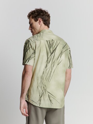 No Excess Regular Fit Hemd in Grün