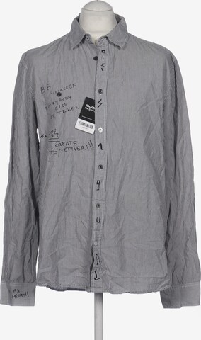 Desigual Button Up Shirt in XL in Grey: front
