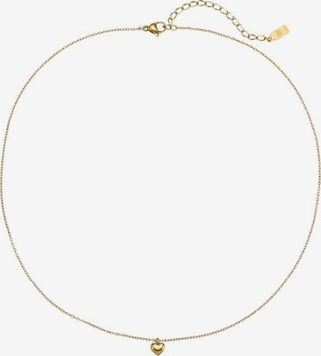 Hey Happiness - Cadena 'Heart Bold' en oro: frente