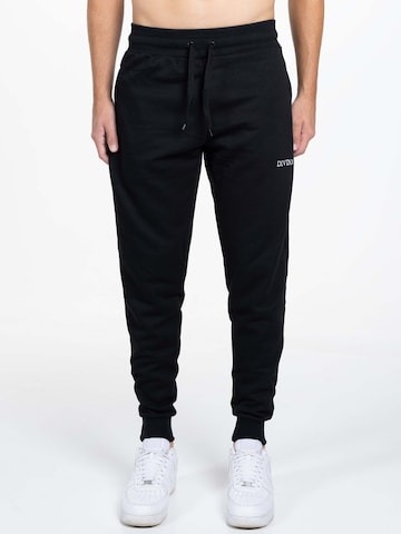 Effilé Pantalon 'Comfy' Divina en noir : devant