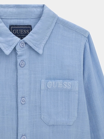 GUESS Regular Fit Hemd in Blau