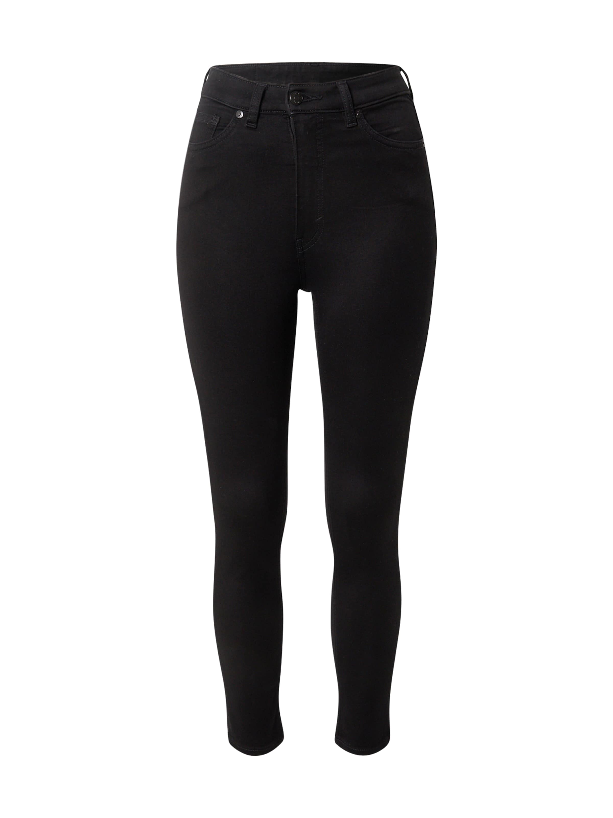 Monki - Skinny Vaquero en negro: frente