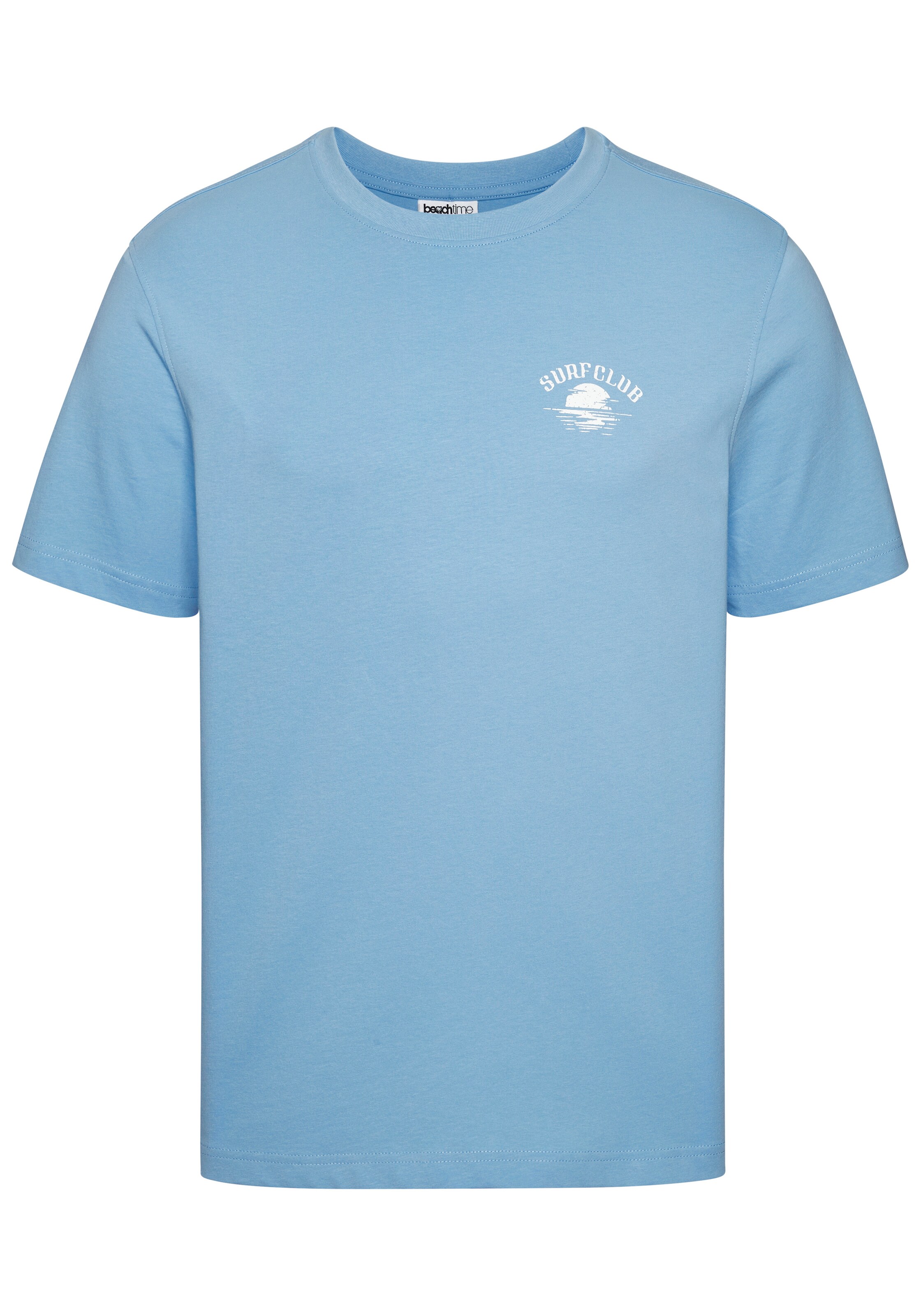 BEACH TIME Shirt in Blau: Vorderseite