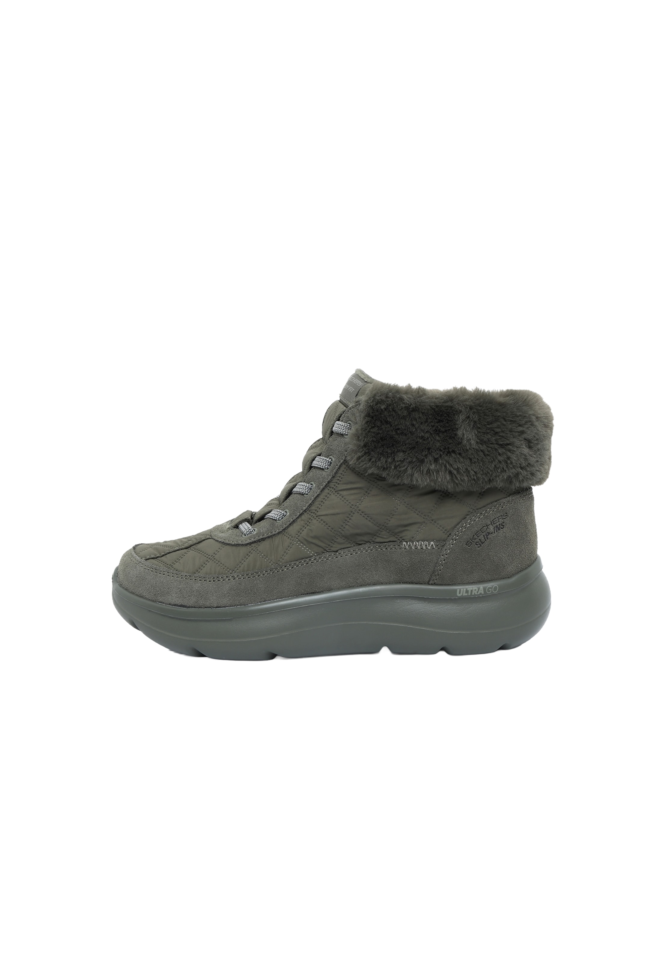 SKECHERS Schnürstiefelette 'ON-THE-GO ENCORE - MAISIE' in Grün: Vorderseite