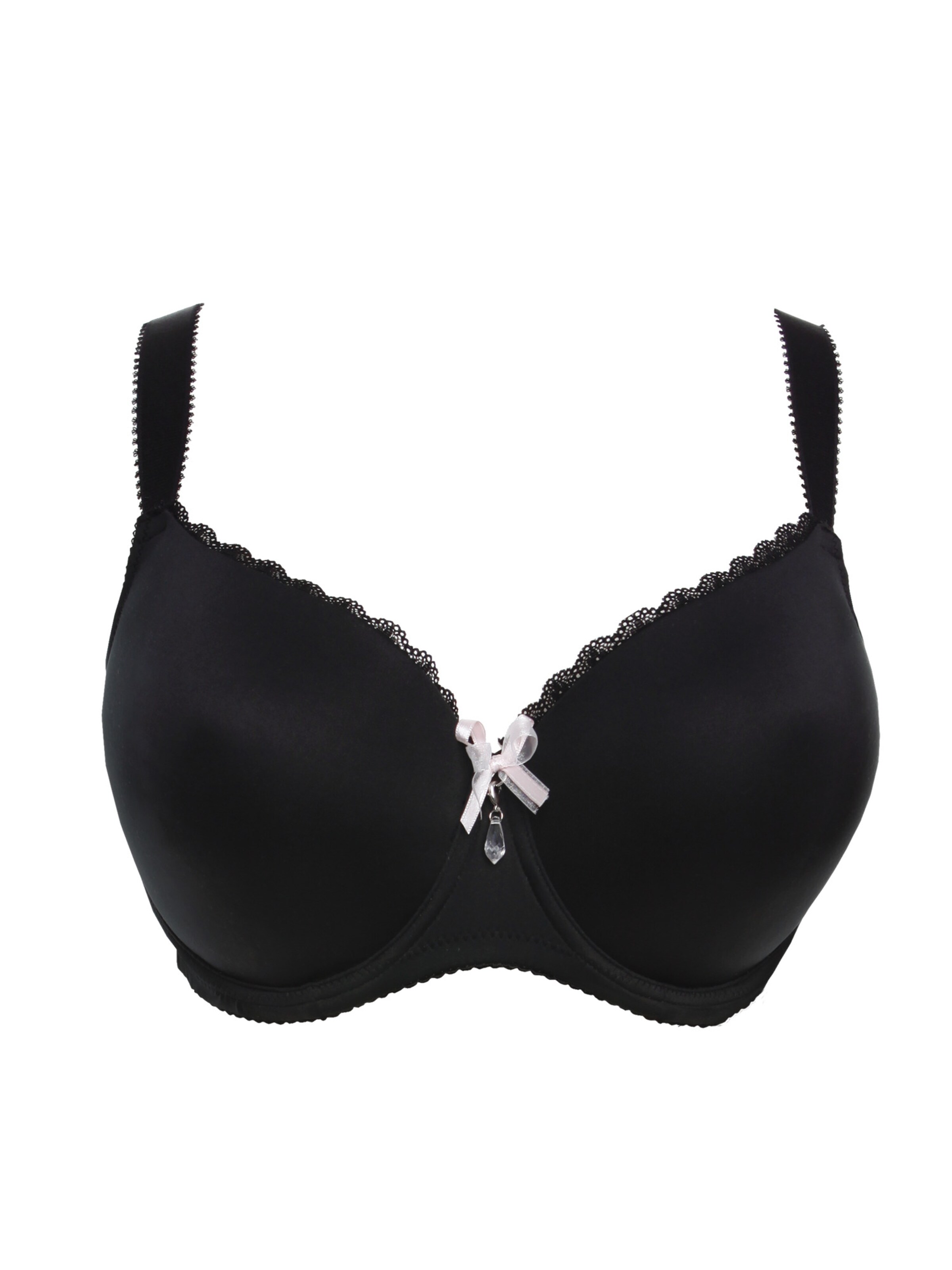 SugarShape T-Shirt BH 'Pure' in Schwarz: Vorderseite