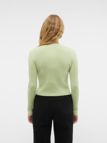 VERO MODA - Cárdigan 'HOLLY KARISPUFF' en verde