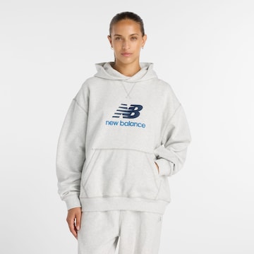 new balance - Sudadera 'Athletics French Terry Logo Hoodie' en gris: frente