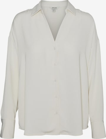 VERO MODA Blouse 'Giselle' in Grijs: voorkant