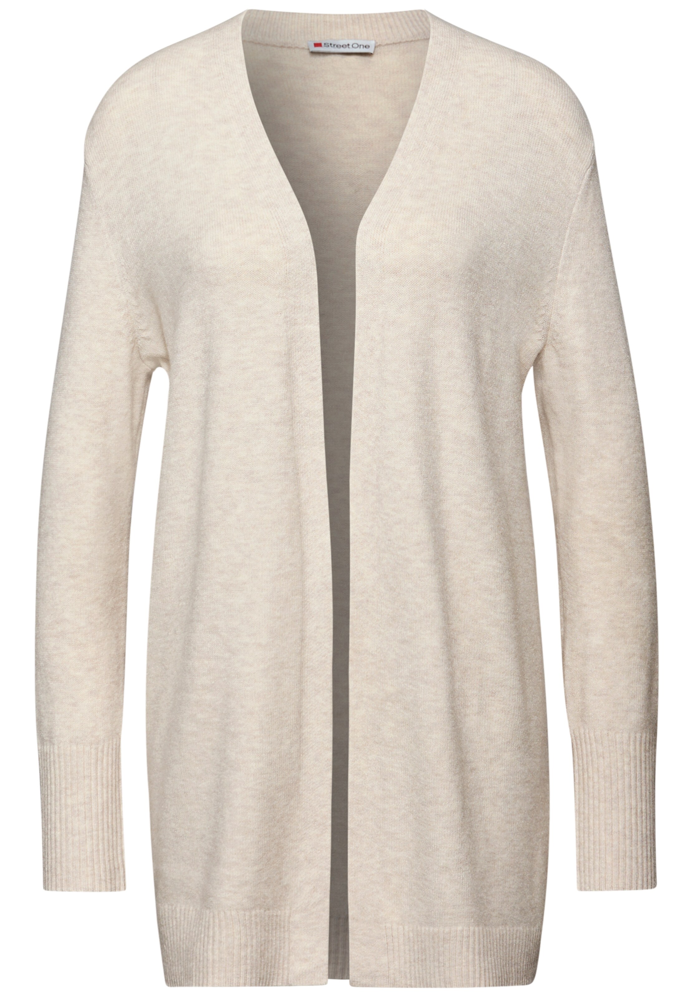 STREET ONE Strickjacke in Beige: Vorderseite