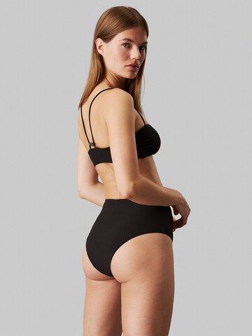Calvin Klein Swimwear Bandeau Bikinitop in Zwart