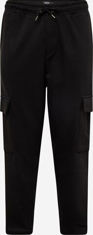 BURTON MENSWEAR LONDON Конический (Tapered) Брюки-карго в Черный: спереди