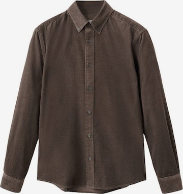 MANGO MAN Hemd 'Tadi' in Braun: Vorderseite