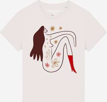 T-shirt 'Love And Flex' Watapparel en blanc : devant