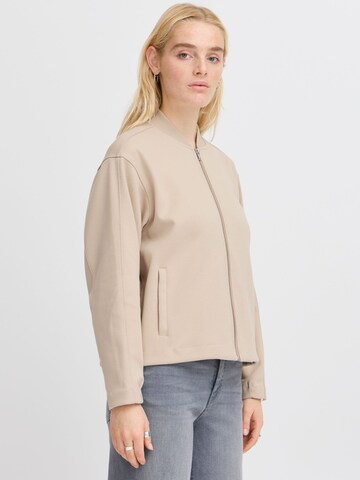 ICHI Tussenjas 'Kate Neo Ja' in Beige: voorkant
