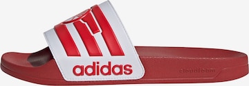 raudona ADIDAS SPORTSWEAR Sandalai / maudymosi batai 'ADILETTE Arsenal': priekis