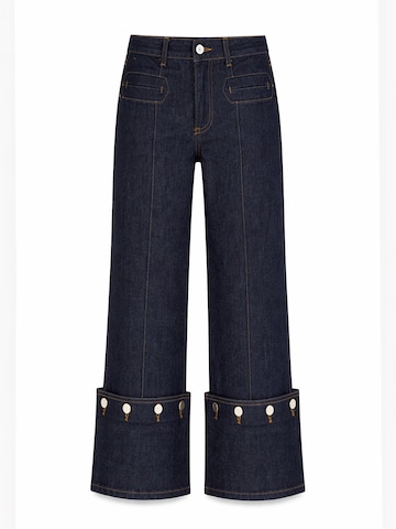 Regular Jean 'Straight High Rise Jeans' IT'S BASIC en bleu : devant