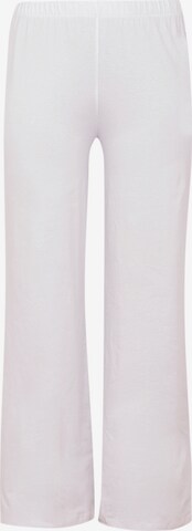 Wide Leg Pantalon Yoek en blanc : devant