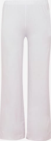 Yoek Wide leg Pants in White: front