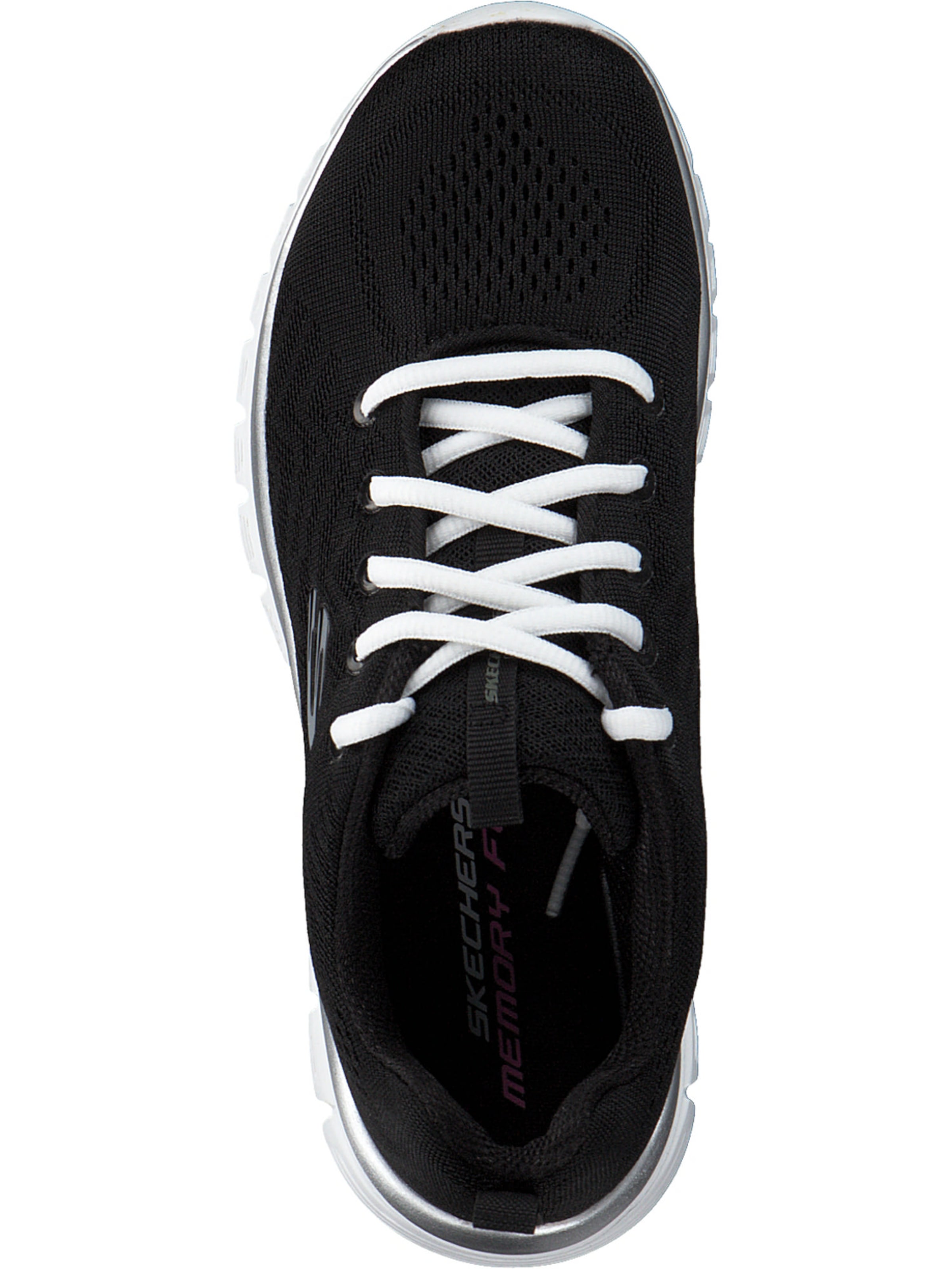 SKECHERS Matalavartiset tennarit 'Graceful Get Connected' värissä musta