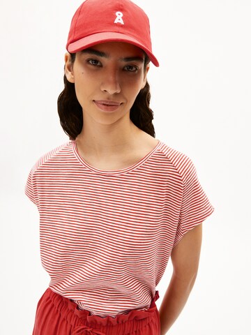 ARMEDANGELS Shirt 'Oneliaa' in Red: front