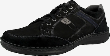 JOSEF SEIBEL Athletic Lace-Up Shoes 'Anvers' in Black: front
