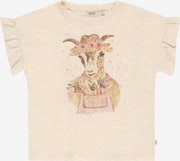 Wheat Shirt 'Country Goat' in Beige: voorkant