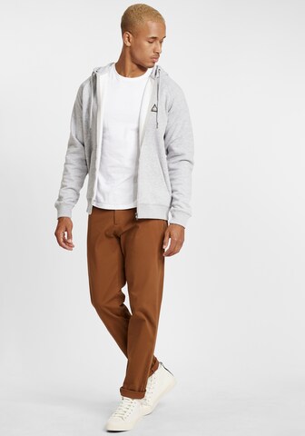 BLEND Zip-Up Hoodie 'Nuka' in Grey