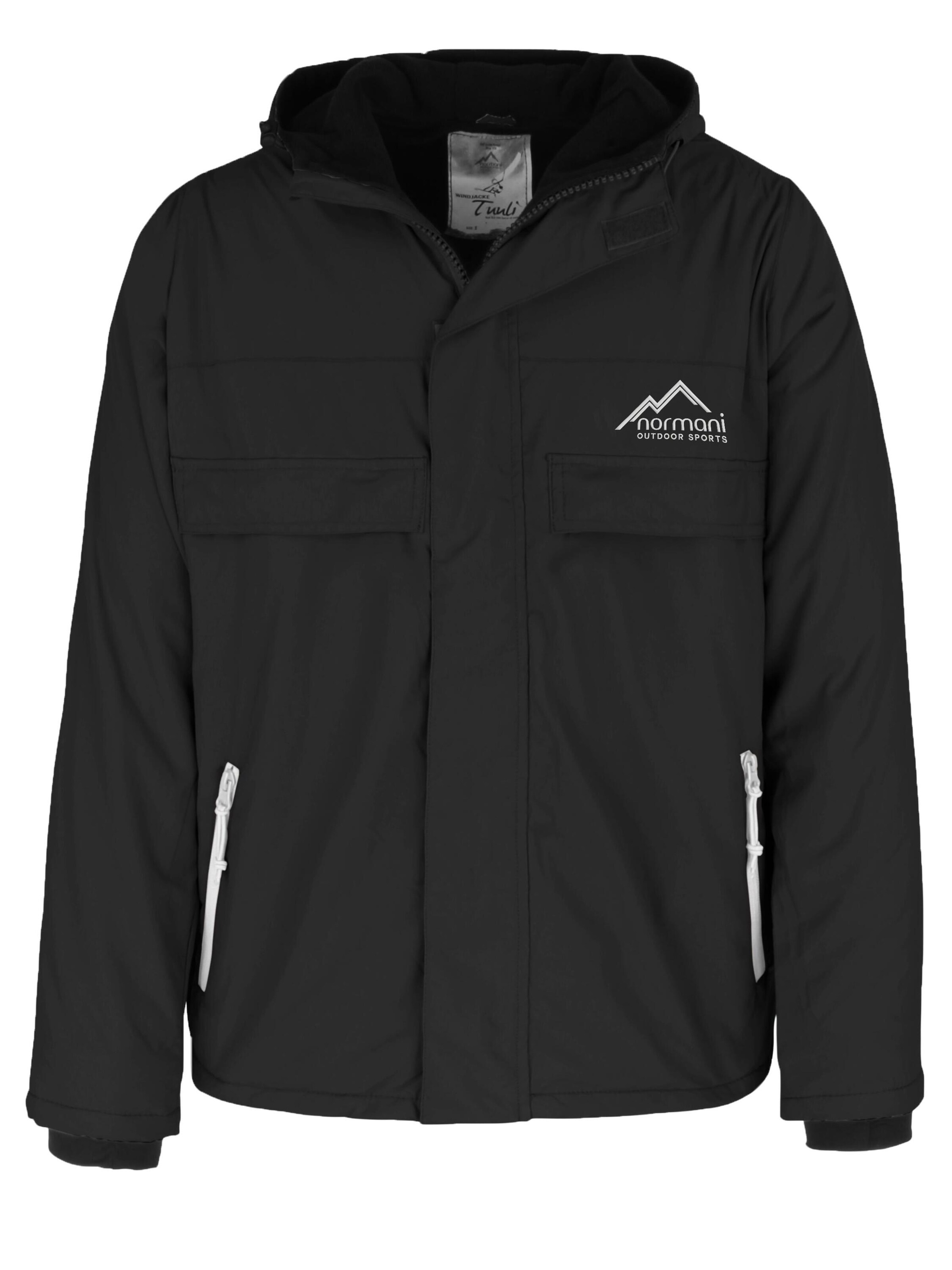 Veste outdoor 'Tuuli' normani en noir : devant