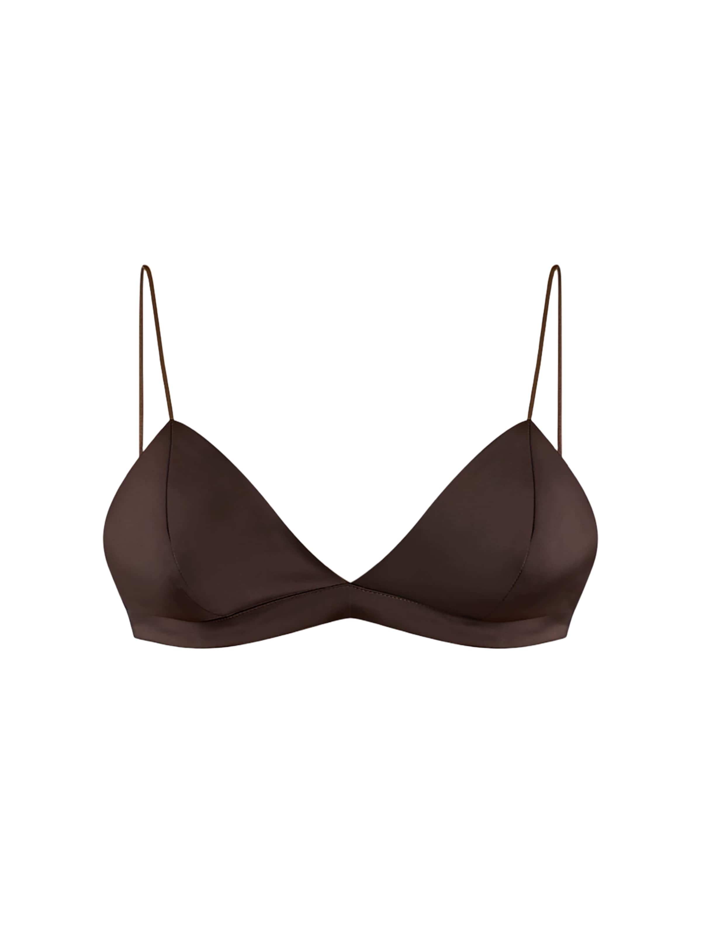 Jijil Top in Braun: Vorderseite
