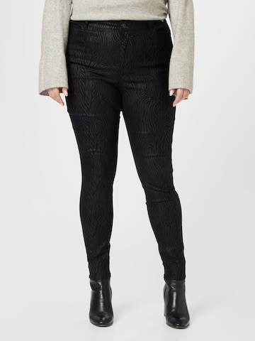 Vero Moda Curve Slimfit Παντελόνι 'SOPHIA' σε μαύρο: μπροστά