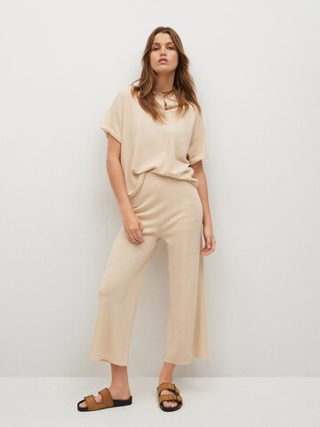 MANGO T-shirt 'MINI-H' i beige