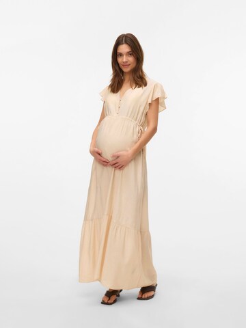 MAMALICIOUS Blousejurk 'MLFlorence' in Beige: voorkant