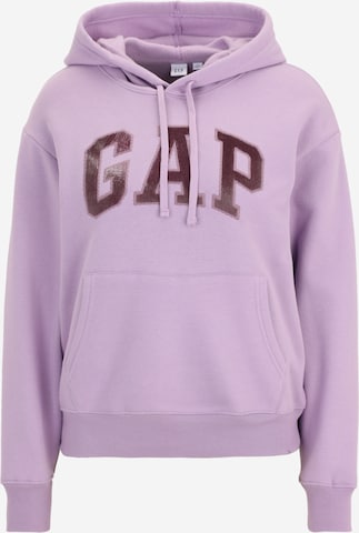 Gap Petite Mikina 'HERITAGE' – fialová: přední strana