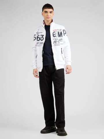 CAMP DAVID Sweat jacket in White