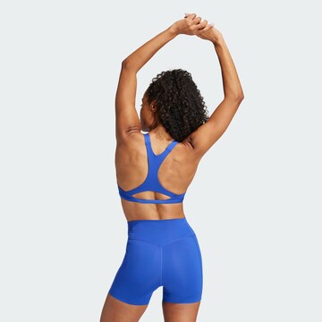 ADIDAS PERFORMANCE Bralette Sports Bra 'Aeroimpact Luxe' in Blue