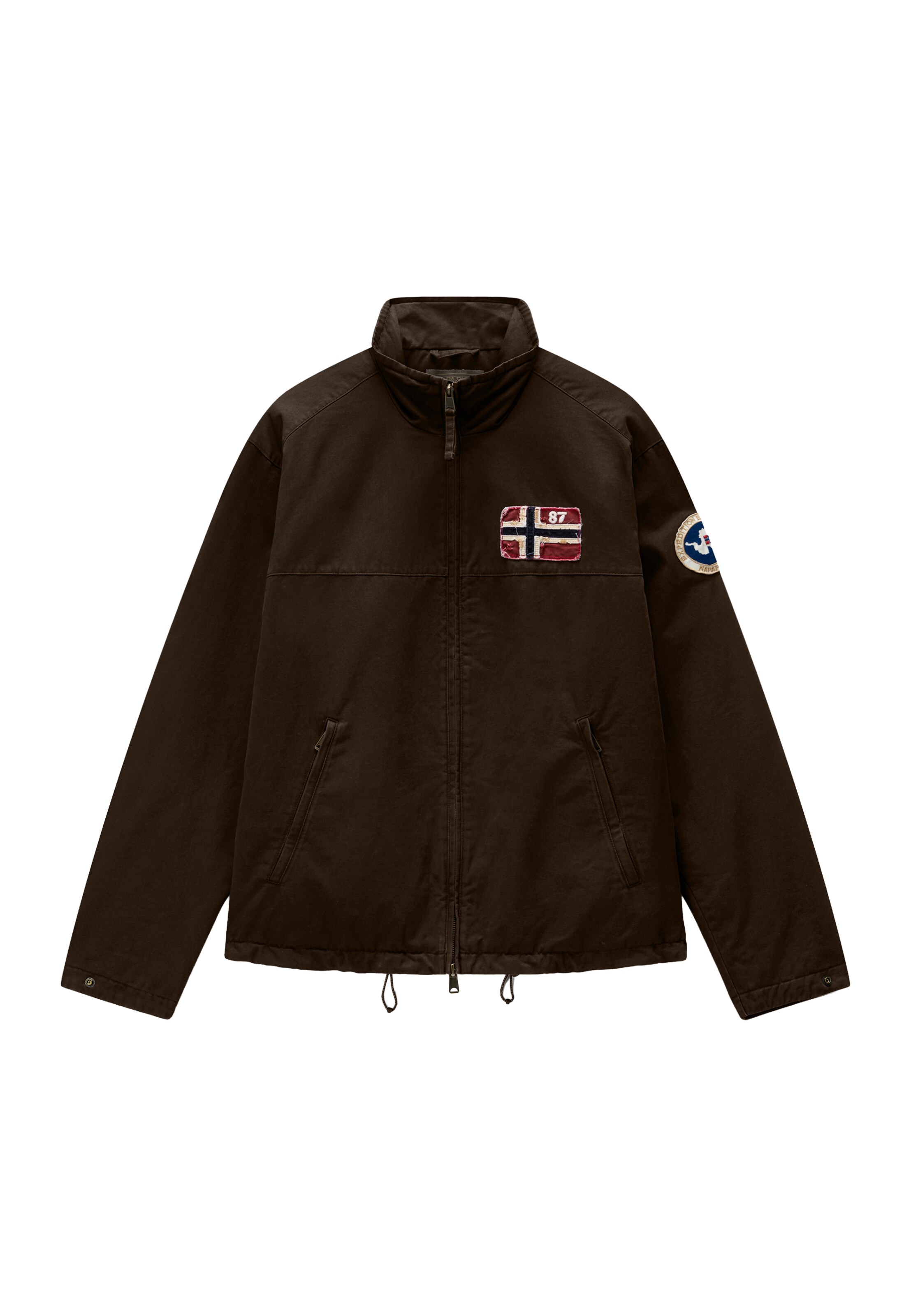 NAPAPIJRI - Chaqueta de entretiempo 'A-ARCHIVE' en marrón: frente