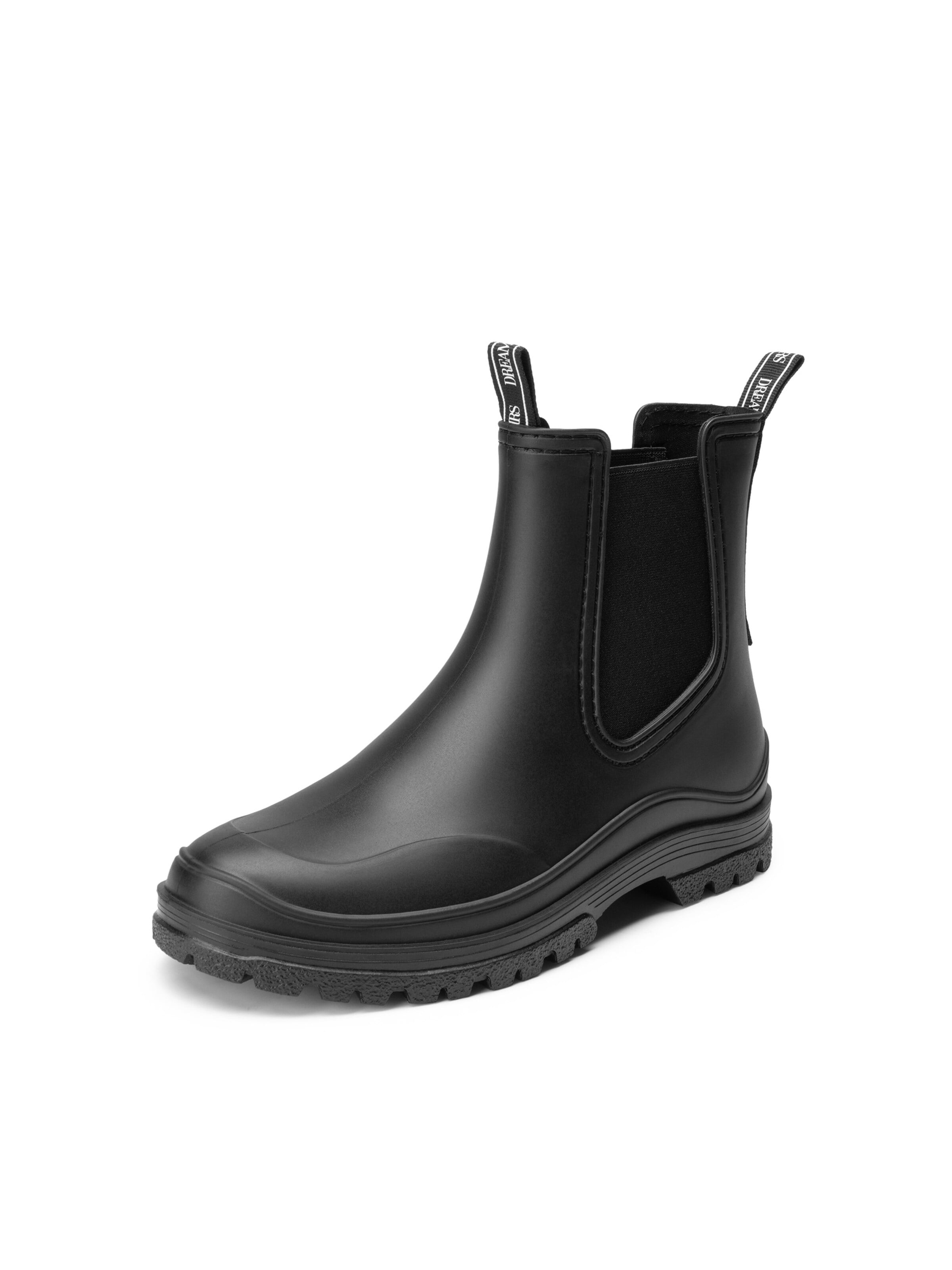 Bottes en caoutchouc Dream Pairs en noir : devant