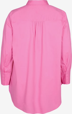 Zizzi Bluse 'Cajosie' in Pink