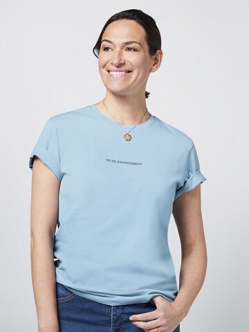 Detto Fatto Unisex T-Shirt ' mit QR-Code-Print ' in Blau