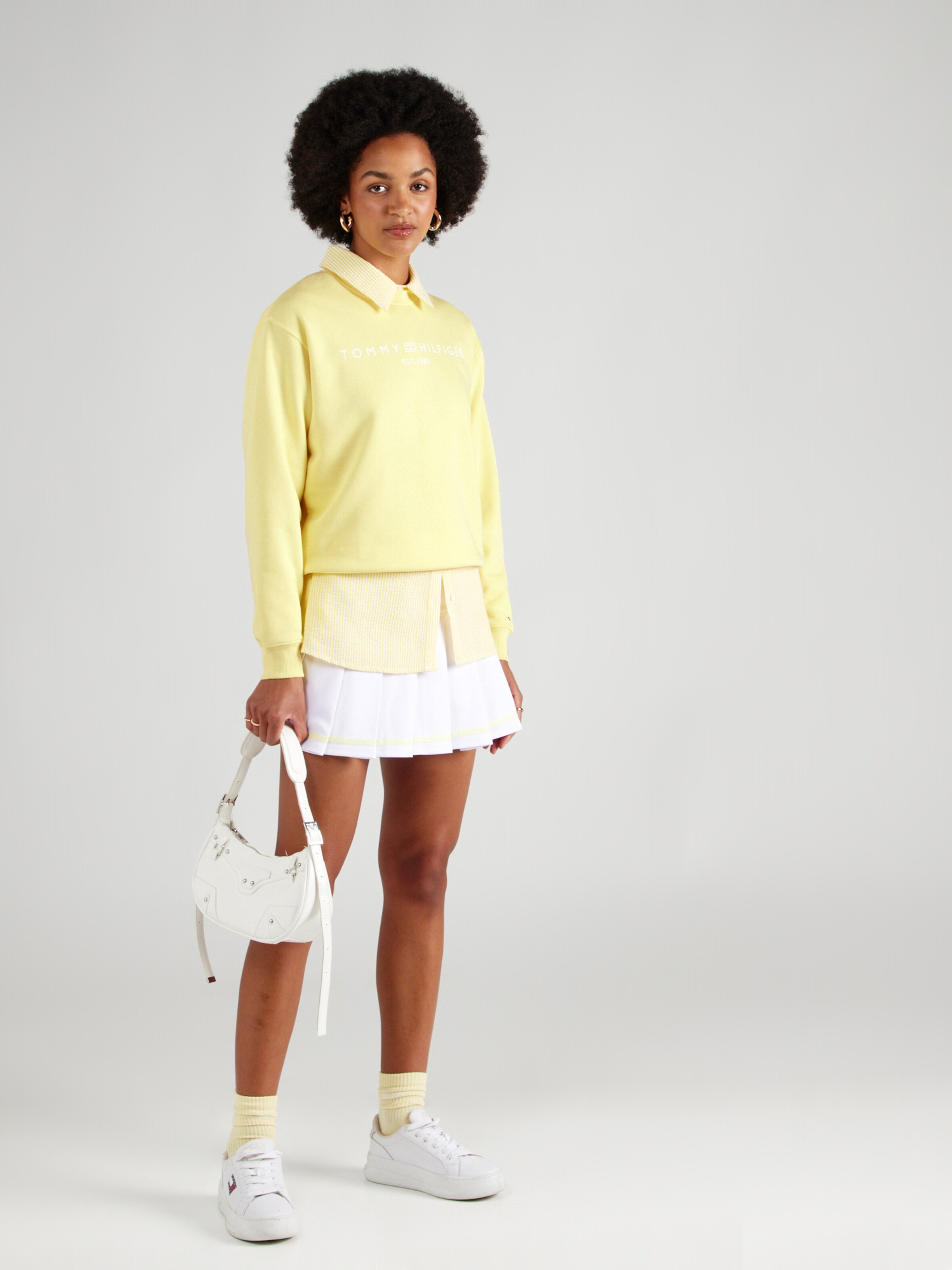 Tommy hilfiger sweat jaune new arrivals