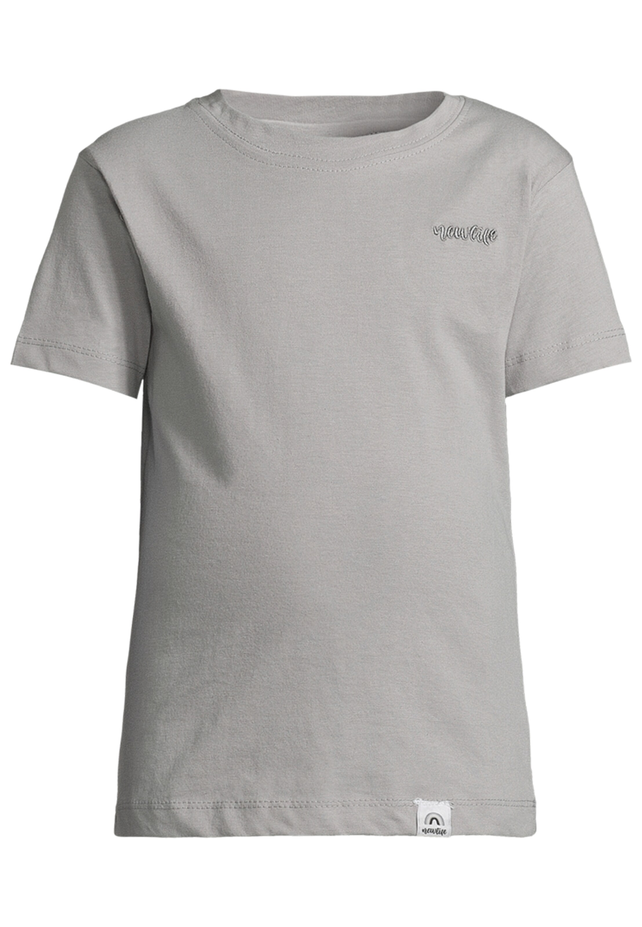 New Life T-Shirt in Grau: Vorderseite