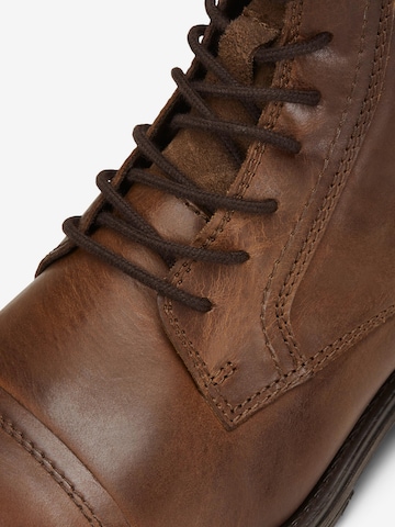 JACK & JONES Lace-Up Boots 'Russel' in Brown