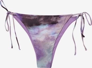 Pull&Bear Dół bikini w kolorze fioletowy: przód