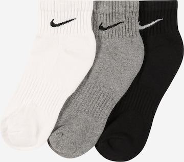 Chaussettes 'EVERYDAY CUSH' NIKE en gris : devant