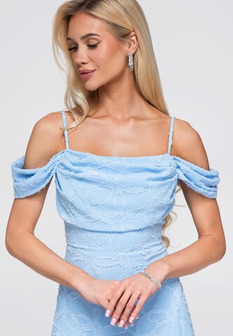 Robe de soirée 'DLR388' Ombre en bleu