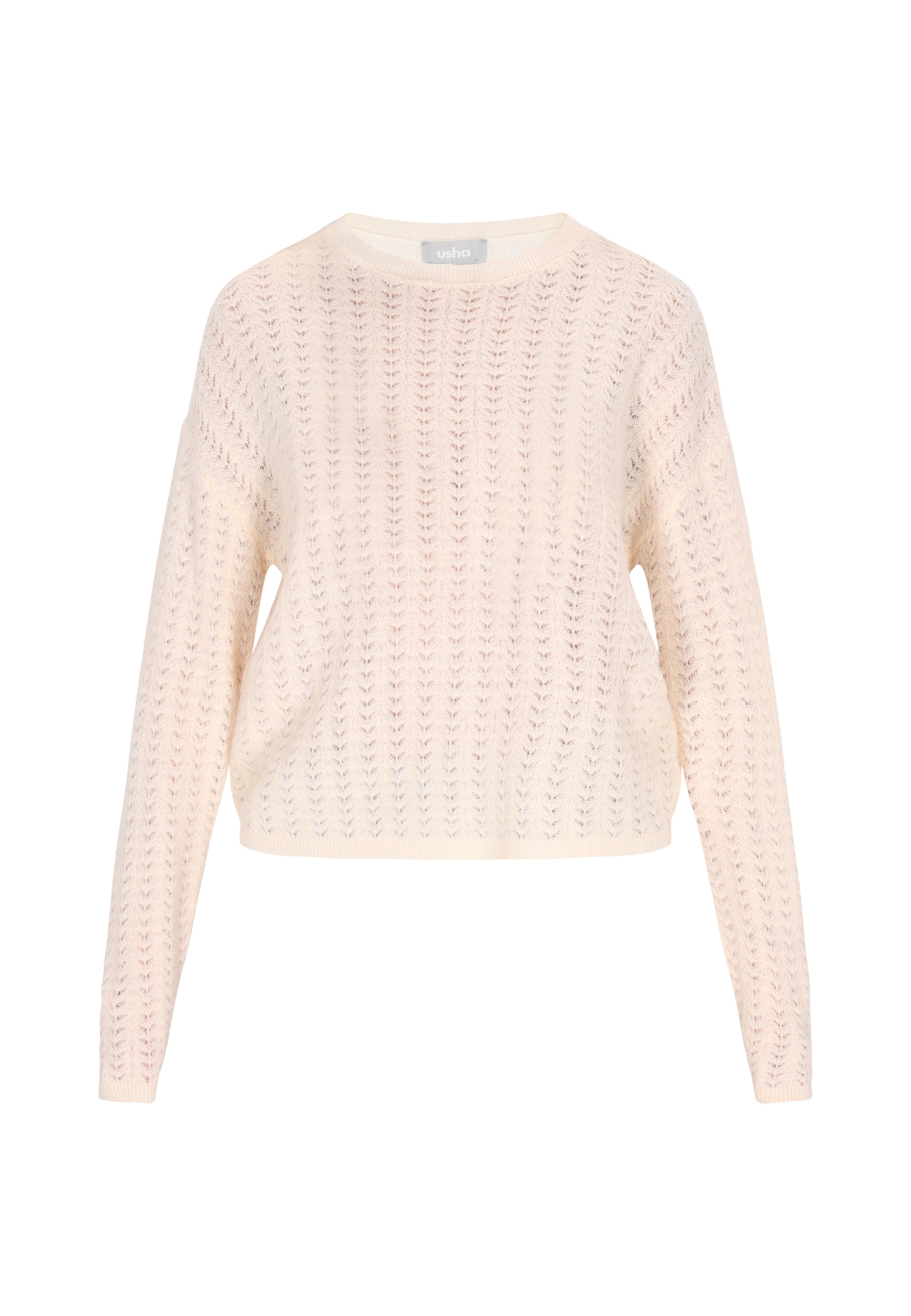 Usha - Pullover em branco: frente