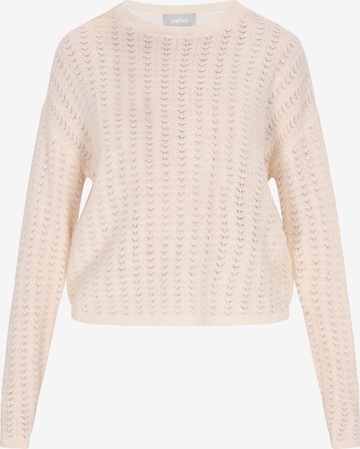 Usha - Pullover em branco: frente