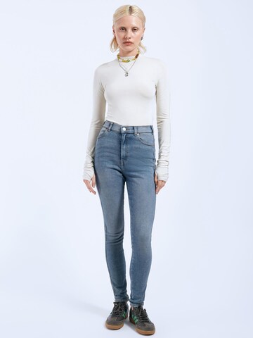 Dr. Denim Skinny Jeans 'Moxy High Skinny' in Blauw