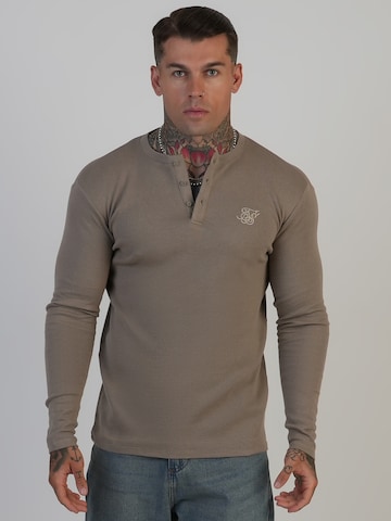 SikSilk Shirt in Beige: voorkant
